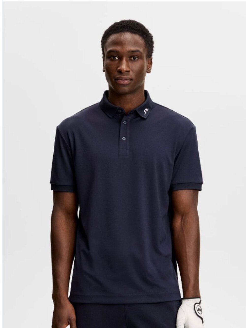 J. LINDEBERG Slim Performance Navy Blue Polo Shirt Golf Size XL